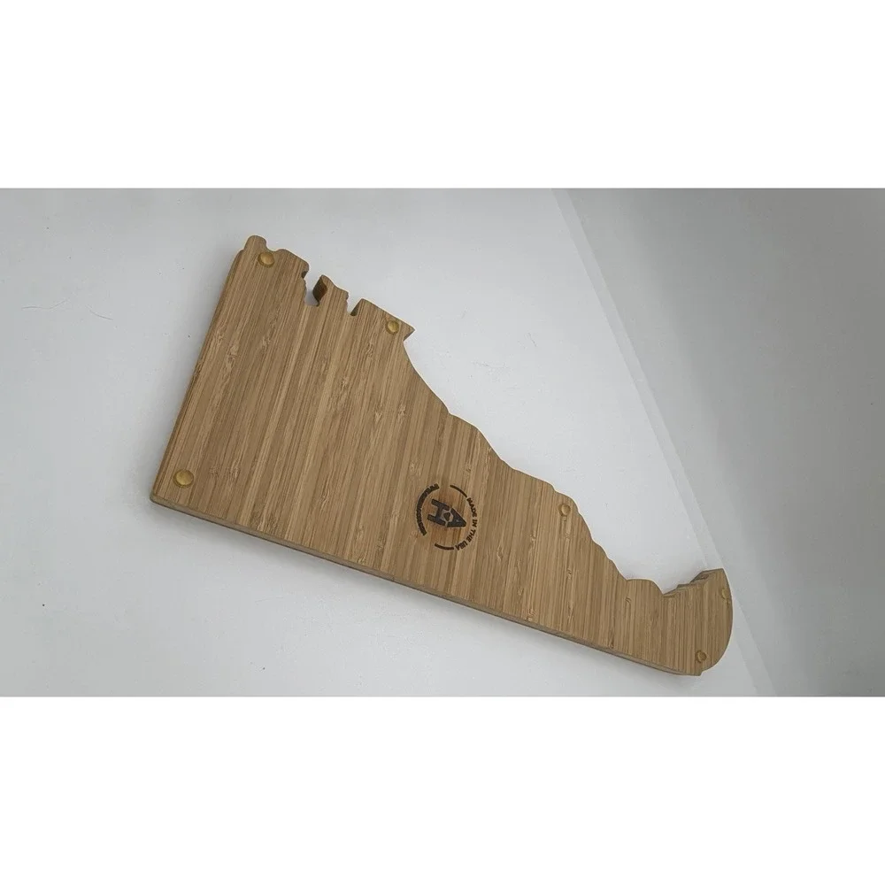 Delaware Cutting Board State Shaped Organic Wood For New Family Home Housewar...